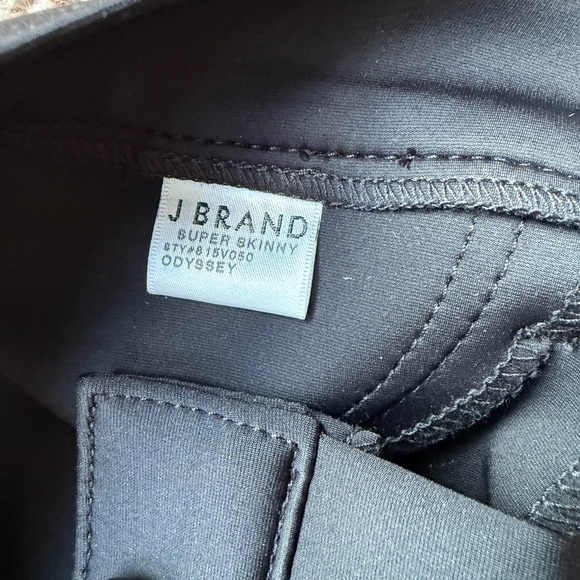 NWT J. Brand Super Skinny Black Odyssey Jeans Women’s Size 25 - Picture 3 of 6